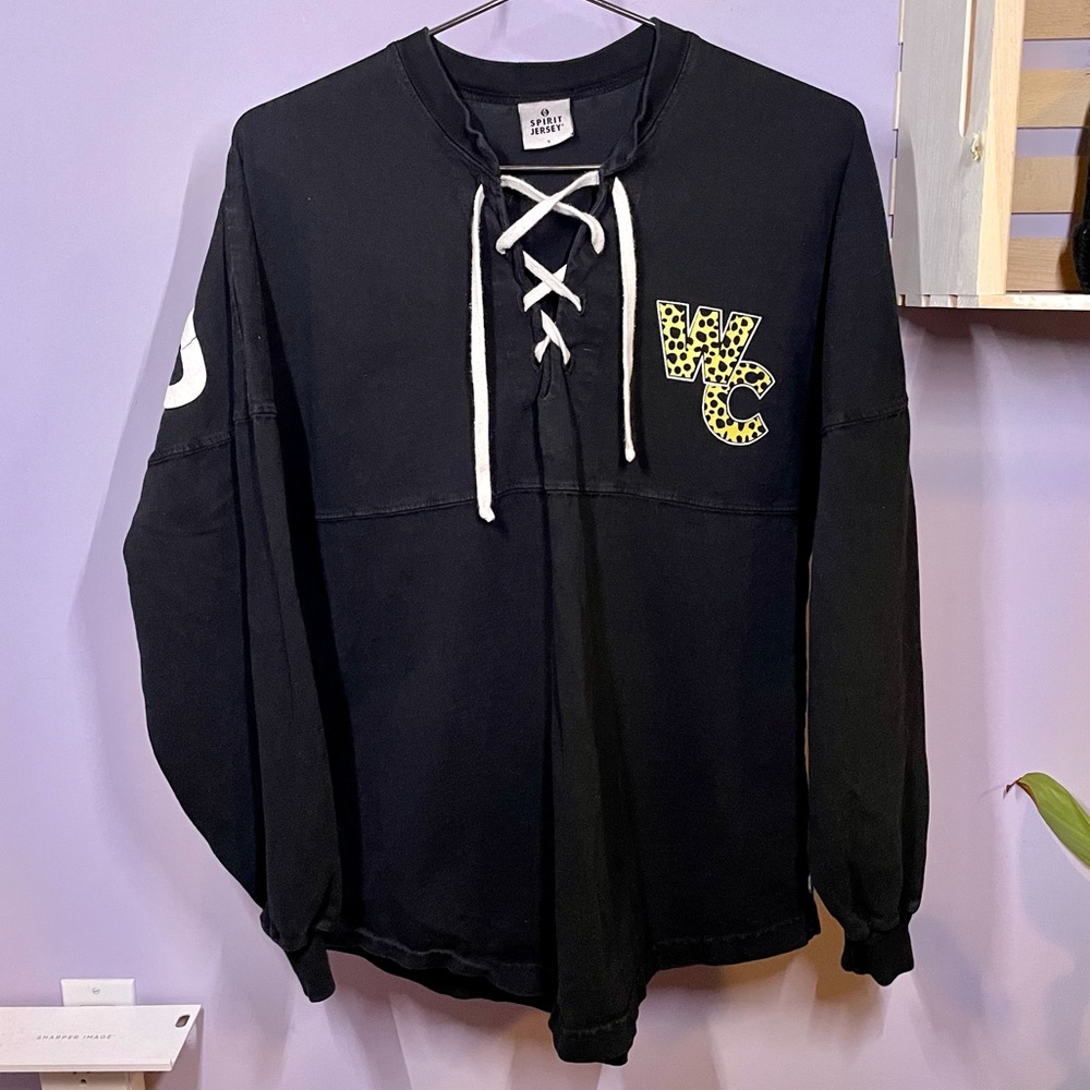 World Cup Allstars Black Lace Up Top